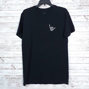 Call Your Mother Graphic Tee M Short Sleeve Skeleton Have a Nice Day 833